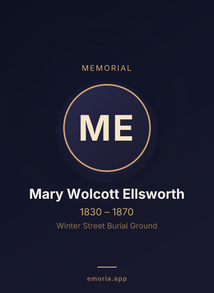 Memorial portrait of Mary Wolcott Ellsworth