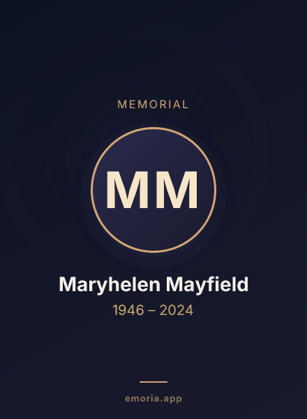 Memorial portrait of Maryhelen Mayfield