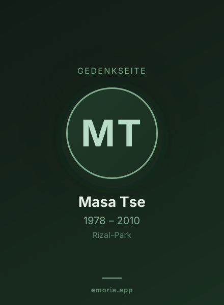 Gedenkportrait von Masa Tse