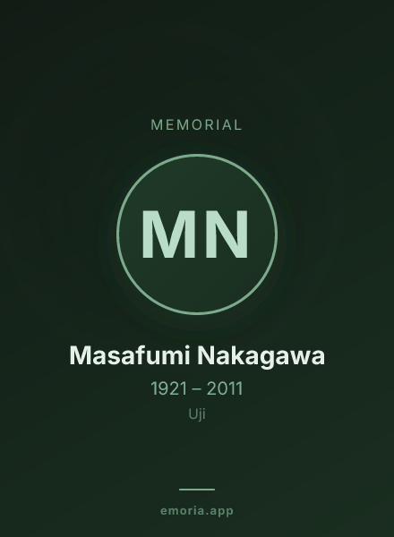 Memorial portrait of Masafumi Nakagawa