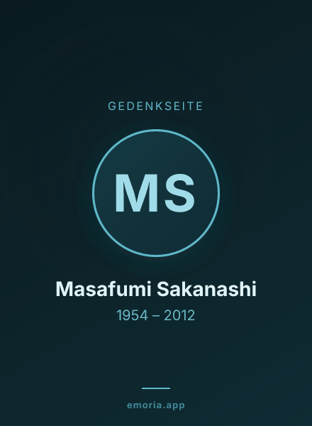 Gedenkportrait von Masafumi Sakanashi