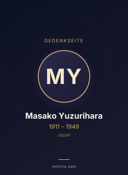 Gedenkportrait von Masako Yuzurihara