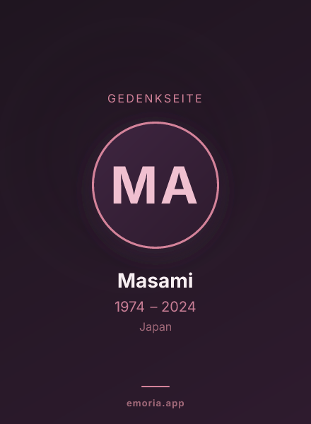 Gedenkportrait von Masami