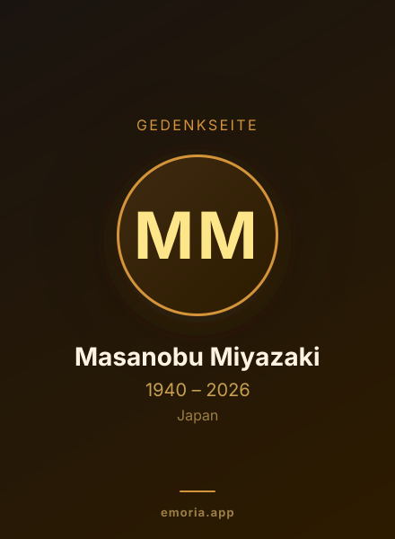 Gedenkportrait von Masanobu Miyazaki