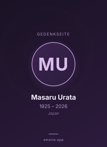 Gedenkportrait von Masaru Urata