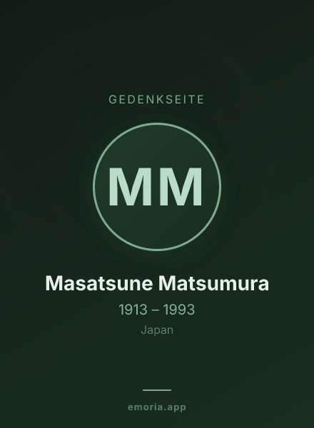 Gedenkportrait von Masatsune Matsumura