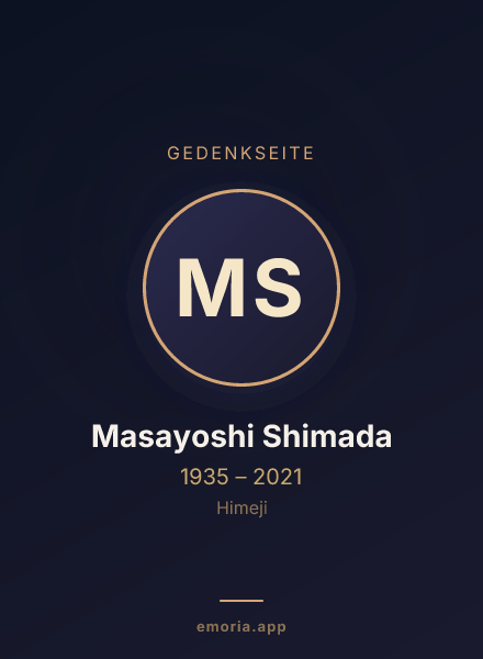 Gedenkportrait von Masayoshi Shimada