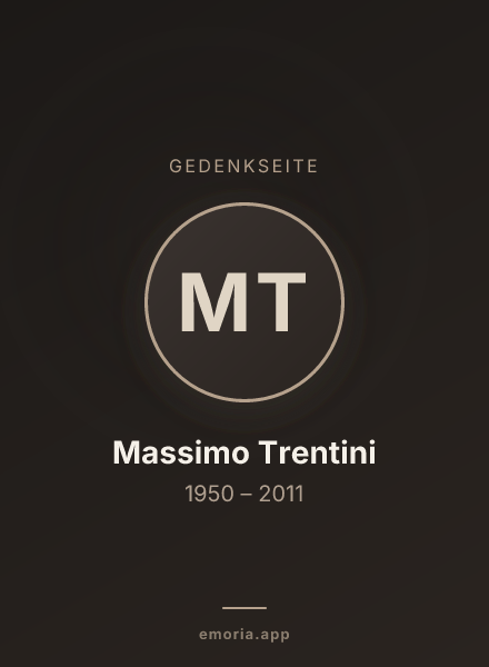 Gedenkportrait von Massimo Trentini