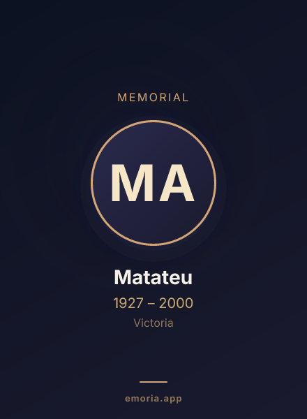 Memorial portrait of Matateu