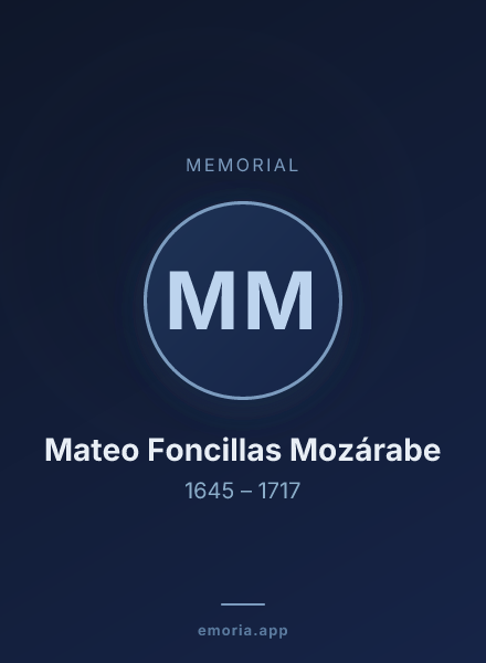 Memorial portrait of Mateo Foncillas Mozárabe