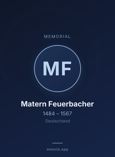 Memorial portrait of Matern Feuerbacher