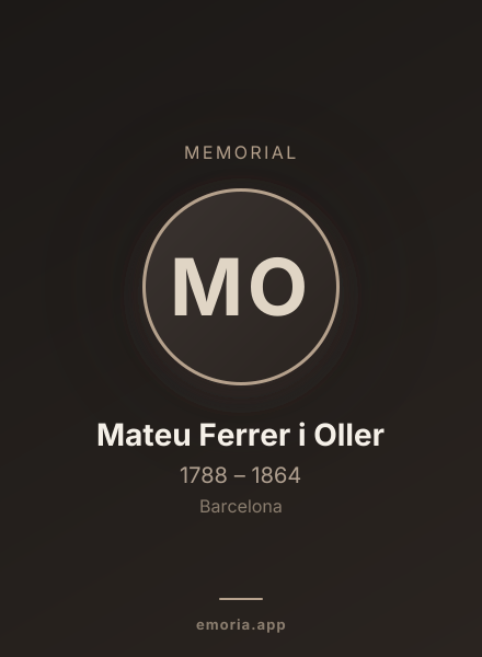 Memorial portrait of Mateu Ferrer i Oller