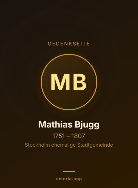 Gedenkportrait von Mathias Bjugg