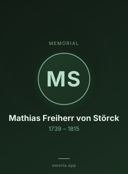 Memorial portrait of Mathias Freiherr von Störck