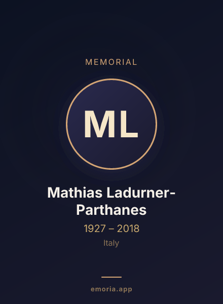 Memorial portrait of Mathias Ladurner-Parthanes