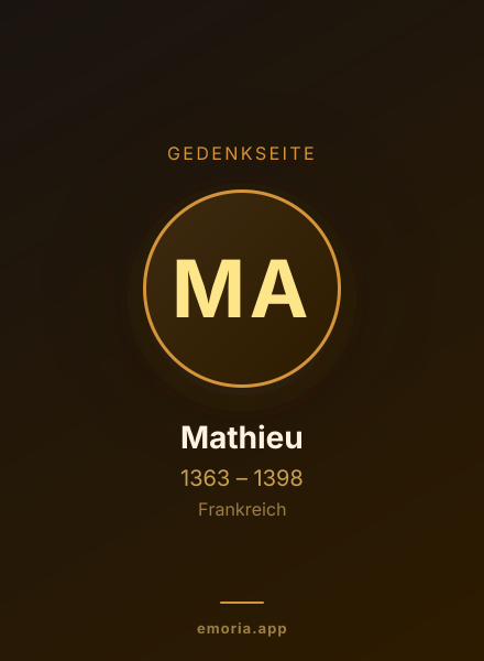 Gedenkportrait von Mathieu