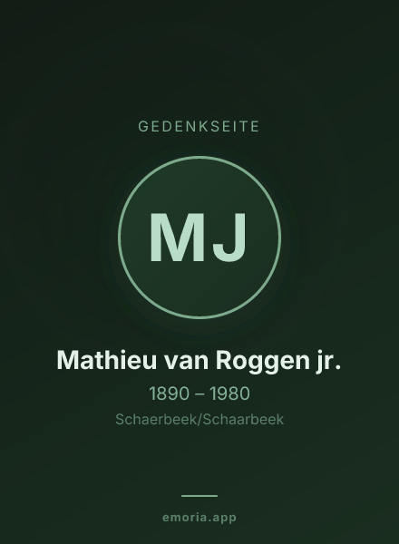 Gedenkportrait von Mathieu van Roggen jr.