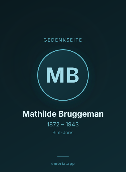 Gedenkportrait von Mathilde Bruggeman