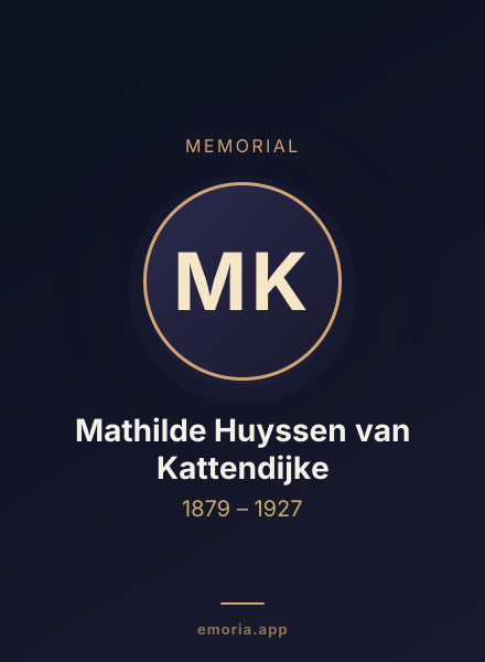 Memorial portrait of Mathilde Huyssen van Kattendijke