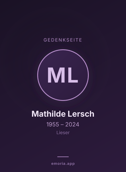 Gedenkportrait von Mathilde Lersch