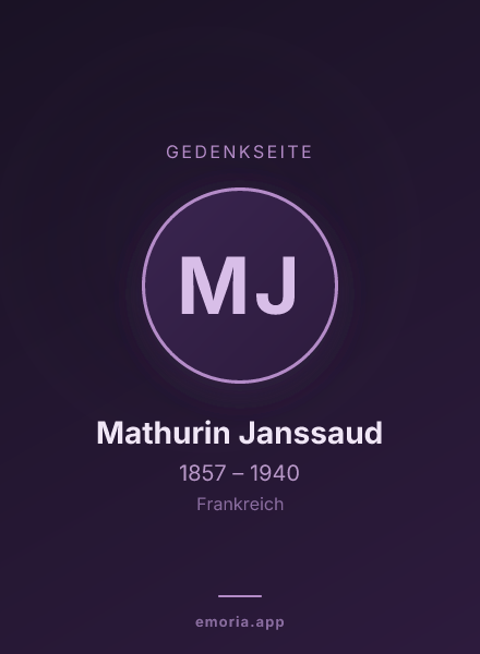 Gedenkportrait von Mathurin Janssaud