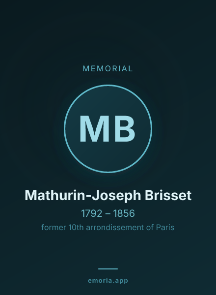 Memorial portrait of Mathurin-Joseph Brisset