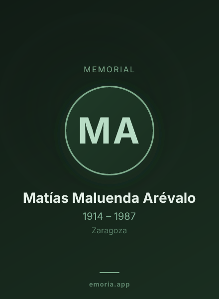 Memorial portrait of Matías Maluenda Arévalo