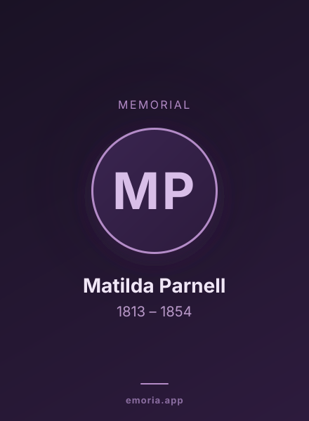 Memorial portrait of Matilda Parnell