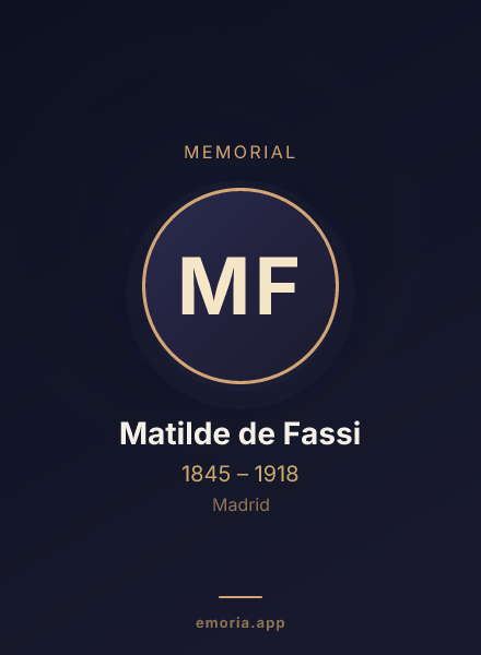 Memorial portrait of Matilde de Fassi