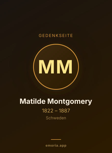 Gedenkportrait von Matilde Montgomery