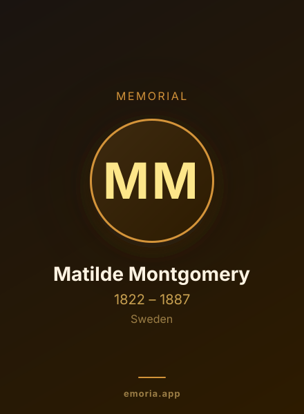 Memorial portrait of Matilde Montgomery