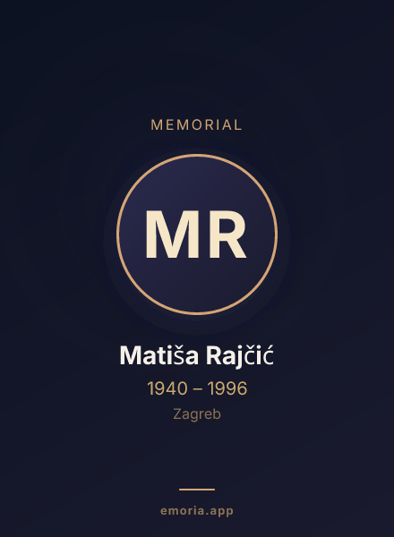 Memorial portrait of Matiša Rajčić