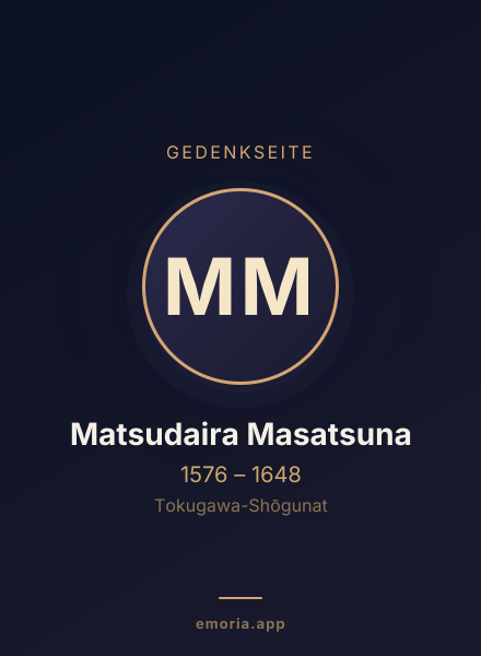 Gedenkportrait von Matsudaira Masatsuna