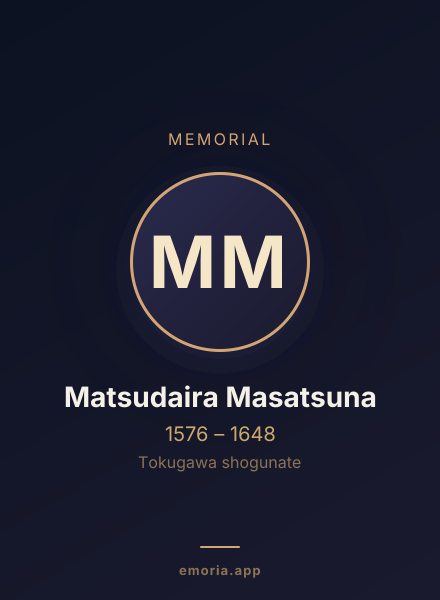 Memorial portrait of Matsudaira Masatsuna
