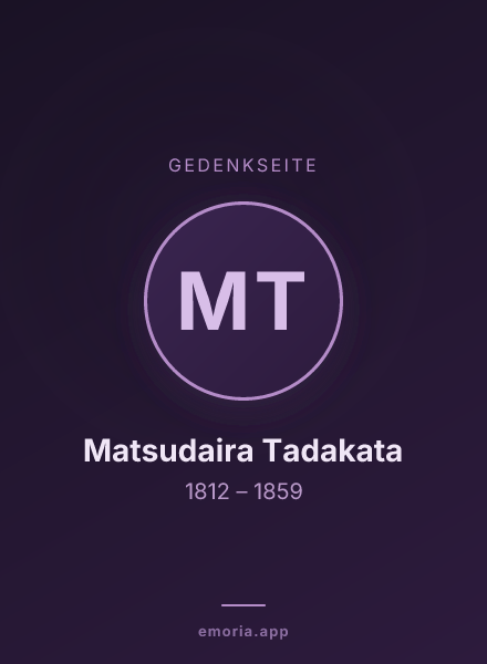 Gedenkportrait von Matsudaira Tadakata