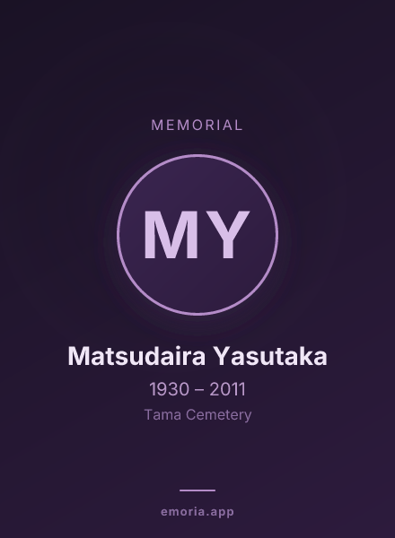 Memorial portrait of Matsudaira Yasutaka