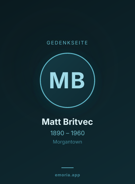 Gedenkportrait von Matt Britvec