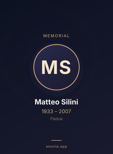 Memorial portrait of Matteo Silini