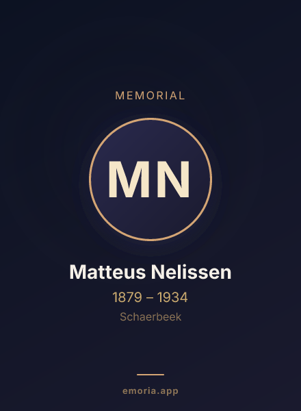 Memorial portrait of Matteus Nelissen