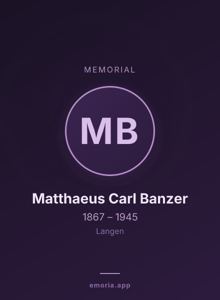 Memorial portrait of Matthaeus Carl Banzer