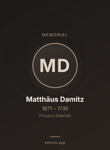 Memorial portrait of Matthäus Damitz