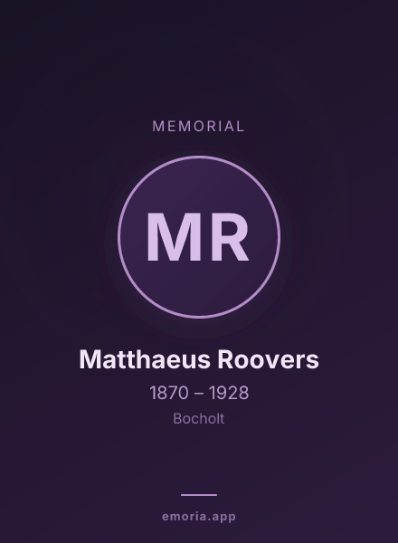 Memorial portrait of Matthaeus Roovers