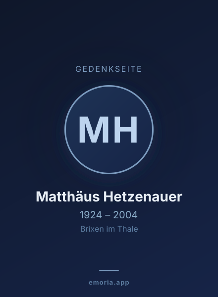 Gedenkportrait von Matthäus Hetzenauer