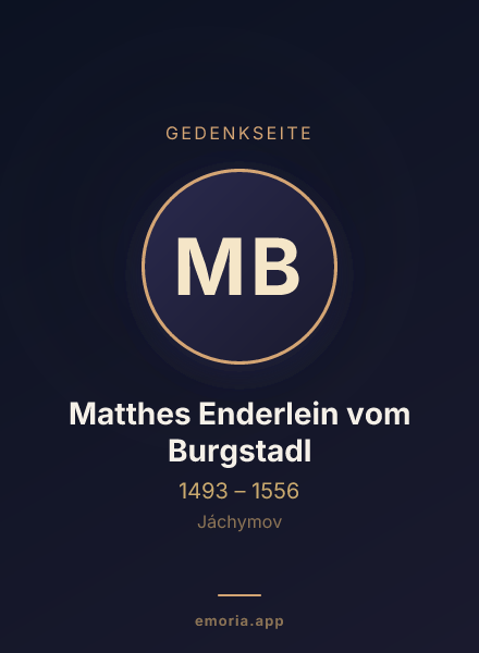Gedenkportrait von Matthes Enderlein vom Burgstadl