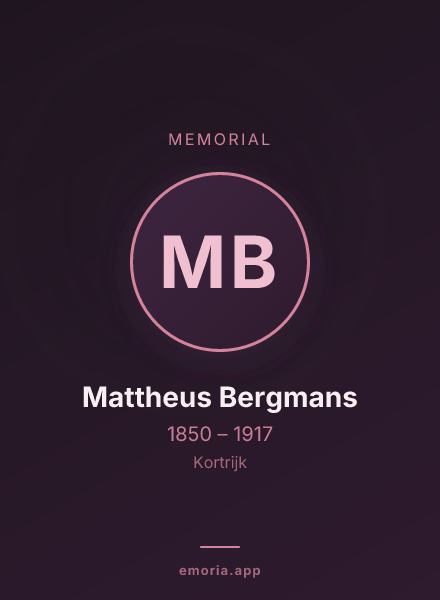 Memorial portrait of Mattheus Bergmans