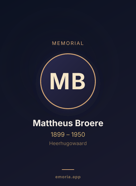 Memorial portrait of Mattheus Broere