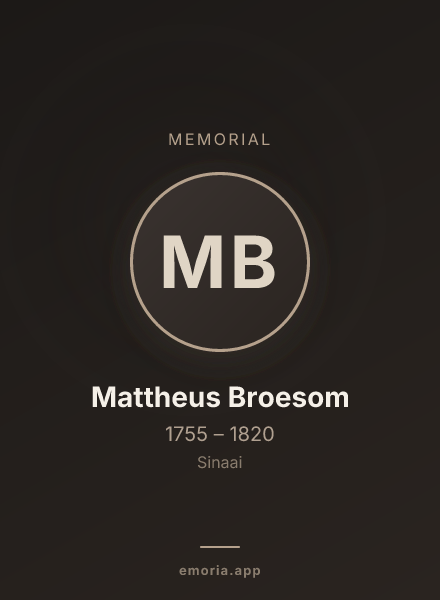 Memorial portrait of Mattheus Broesom