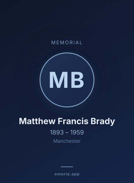 Memorial portrait of Matthew Francis Brady