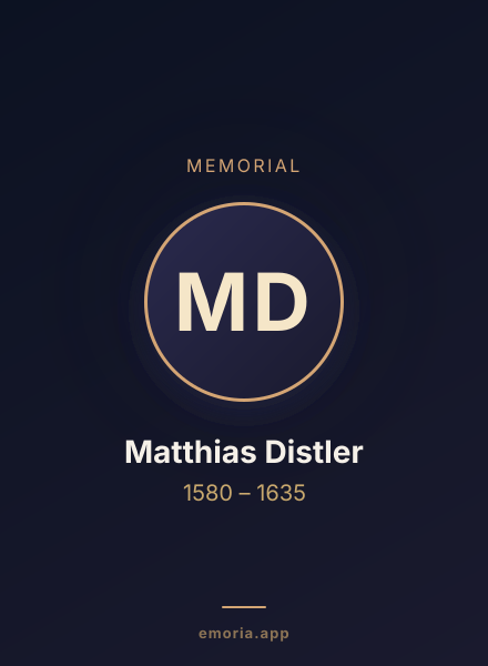 Memorial portrait of Matthias Distler