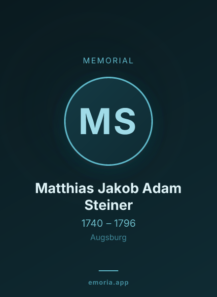 Memorial portrait of Matthias Jakob Adam Steiner